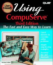 Cover of: Using CompuServe by Michael Miller
