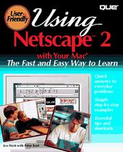 Cover of: Using Netscape 2 with your Mac