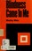Cover of: Blindness came to me