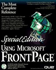 Cover of: Using Microsoft FrontPage