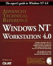 Cover of: Windows NT workstation 4.0 advanced technical reference
