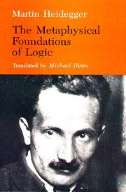 Cover of: The metaphysical foundations of logic