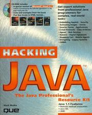 Cover of: Hacking Java: The Java Professional's Resource Kit