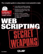 Cover of: Web scripting secret weapons by Scott Walter