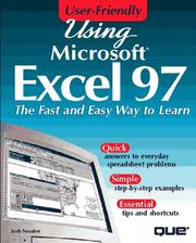 Cover of: Using Microsoft Excel 97 by Joshua C. Nossiter