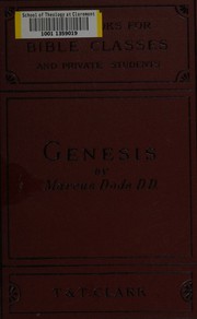 Cover of: The Book of Genesis: with introduction and notes