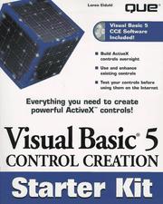 Cover of: Visual Basic 5 control creation starter kit