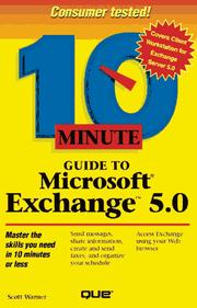 Cover of: 10 minute guide to Microsoft Exchange 5.0