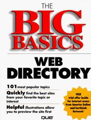 Cover of: The big basics web directory