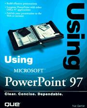 Cover of: Using Microsoft PowerPoint 97