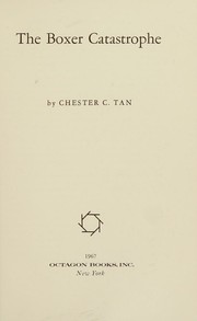 Cover of: Boxer Catastrophe by Chester C. Tan, Chester C. Tan