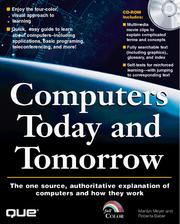 Cover of: Computers today and tomorrow | Marilyn Wertheimer Meyer