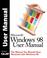 Cover of: Microsoft Windows 98 user manual
