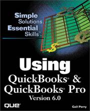 Cover of: Using QuickBooks & QuickBooks Pro version 6.0