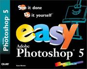 Cover of: Easy Adobe Photoshop 5
