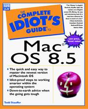 The complete idiot's guide to Macintosh OS 8.5 by Todd Stauffer
