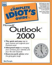 Cover of: The complete idiot's guide to Microsoft Outlook 2000 by Bob Temple