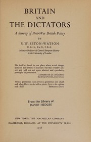 Cover of: BRITAND AND THE DICTATORS