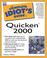 Cover of: The complete idiot's guide to Quicken 2000