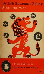 Cover of: British economic policy since the war