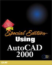 Cover of: Special Edition Using AutoCAD 2000, Intl. Edition (Using (Special Edition)) by Ron House, Paul W. Richardson, John Brooks, Dylan Vance