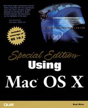 Cover of: Special Edition Using Mac OS X by Brad Miser