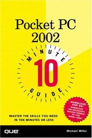 Cover of: 10 Minute Guide to Pocket PCs 2002 by Michael Miller