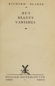 Cover of: But beauty vanishes