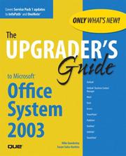 Cover of: The upgrader's guide to Microsoft Office System 2003