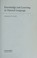 Cover of: Knowledge and learning in natural language