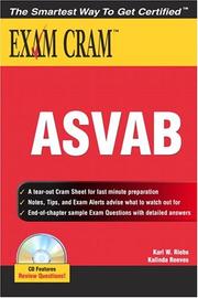 Cover of: ASVAB Exam Cram (Exam Cram 2) by Karl W. Riebs, Kalinda Reeves, Karl W. Riebs, Kalinda Reeves