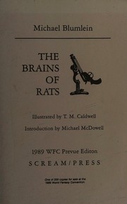 Cover of: The brains of rats