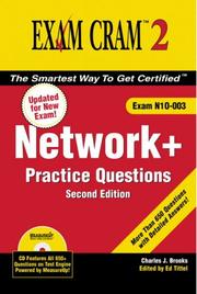 Cover of: Network+ Certification Practice Questions Exam Cram 2 (Exam N10-003) | Charles J. Brooks