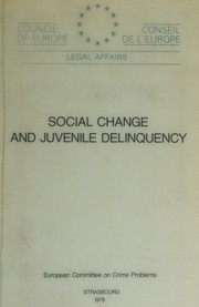 Cover of: Social change and juvenile delinquency