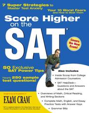 Cover of: Score Higher on the New SAT by Teresa Stephens