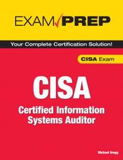 Cover of: CISA Exam Prep by Michael Gregg