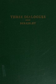Cover of: Three dialogues between Hylas and Philonous;