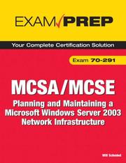 Cover of: MCSA/MCSE 70-291 Exam Prep: Planning and Maintaining a Microsoft Windows Server 2003 Network Infrastructure (2nd Edition) (Exam Prep)