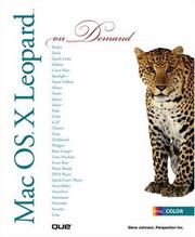 Cover of: Mac OS X Leopard On Demand by Andy Anderson, Steve Johnson, Perspection Inc.