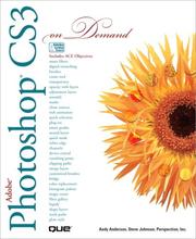 Cover of: Adobe Photoshop CS3 On Demand by Andy Anderson, Steve Johnson, Perspection Inc.