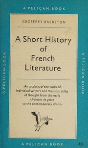 Cover of: A SHORT HISTORY OF FRENCH LITERATURE