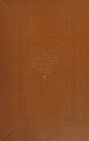 Cover of: The Life of the Learned and Pious Henry More: Late Fellow of Christ's College in Cambridge