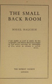 Cover of: The small back room