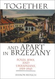 Cover of: Together and apart in Brzezany by Shimon Redlich