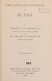 Cover of: Rare THE LIFE AND EPOSTLES OF ST. PAUL - Longmans, Green and Co., New York