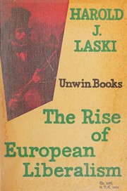 Cover of: The Rise of European Liberalism