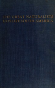 Cover of: The great naturalists explore South America