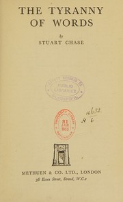 Cover of: The tyranny of words