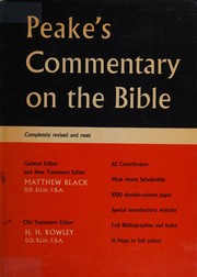 Cover of: Peake's commentary on the Bible