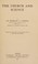 Cover of: The church and science